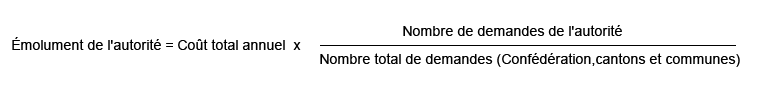 Formule émoluments