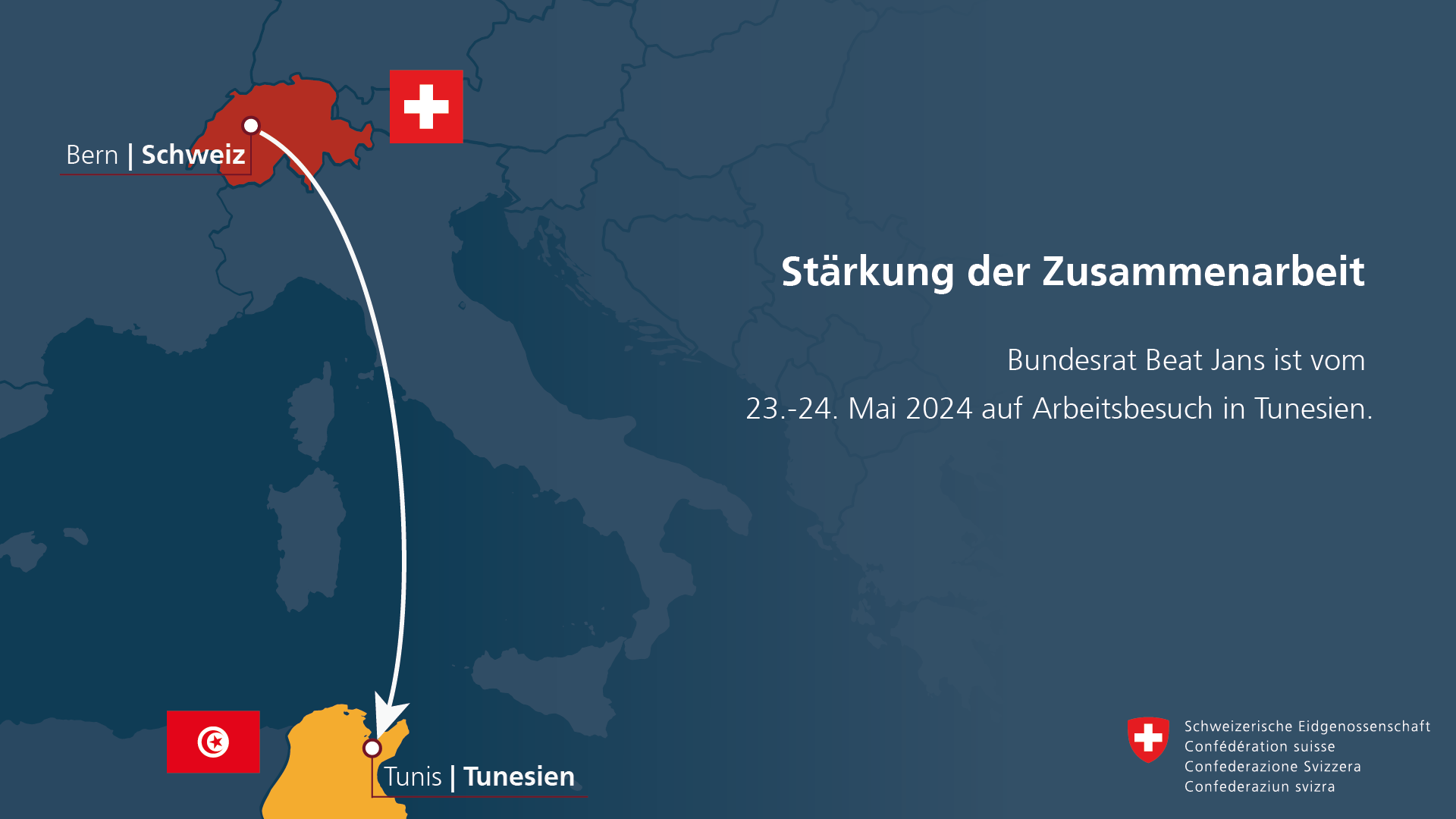 Bern Schweiz, Tunis Tunesien