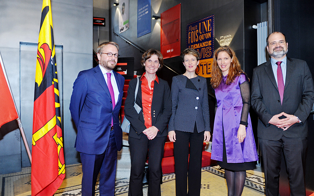 Staatskanzlerin Anja Wyden Guelpa und Stadtpräsident Sami Kanaan (v.l.). (Foto: Staatskanzlei Kanton Genf)