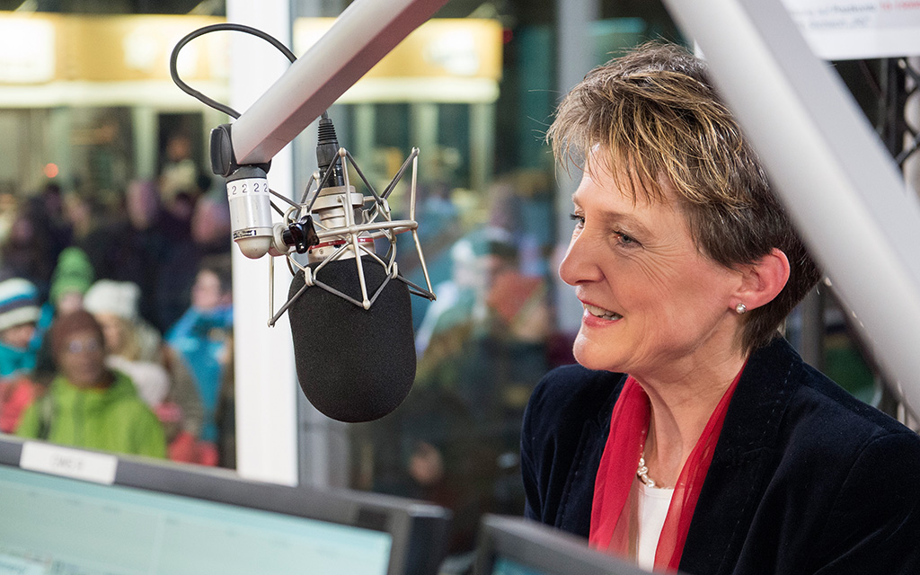 Bundespräsidentin Simonetta Sommaruga zu Gast in der Glasbox von 